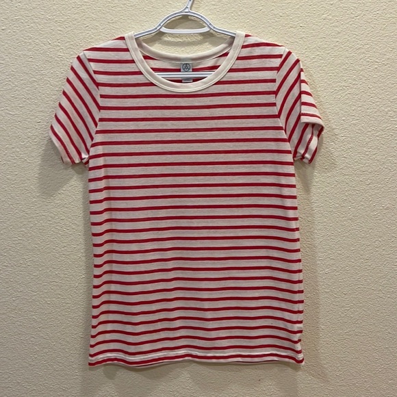 Alternative Striped Short Sleeve Tee, Size M - Picture 2 of 5